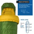 Big Agnes Echo Park Sleeping Bag, Green/Olive, 20 Degree