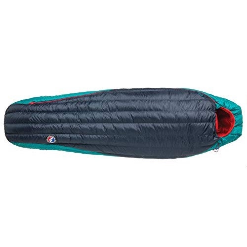 Big Agnes Women's Daisy Mae 0 Degree Sleeping Bag, Regular, Right Zip, Navy/Aqua-1
