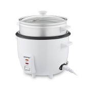 GEEPAS 1L Rice Cooker & Steamer, 400W with Keep Warm Function