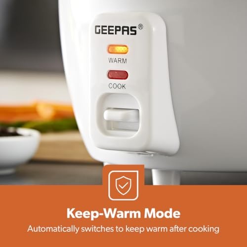 GEEPAS 1L Rice Cooker & Steamer, 400W with Keep Warm Function-5