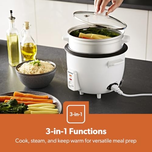 GEEPAS 1L Rice Cooker & Steamer, 400W with Keep Warm Function-6