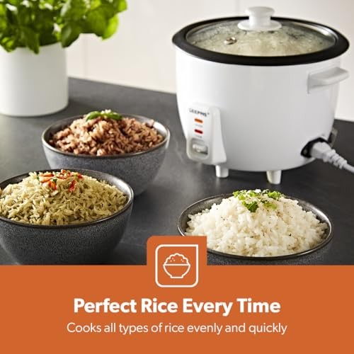 GEEPAS 1L Rice Cooker & Steamer, 400W with Keep Warm Function-8