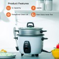 GEEPAS 450W Rice Cooker & Steamer, 1L, with Keep Warm Function
