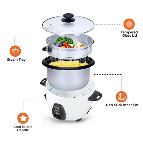 GEEPAS 450W Rice Cooker & Steamer, 1L, with Keep Warm Function-6