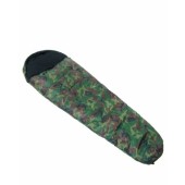 Mil-Tec Woodland 14110020 2-Layer Mummy Sleeping Bag, One Size