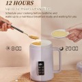 Generic Purple Mini Rice Cooker, 1L Multi-Function Travel Stew Pot