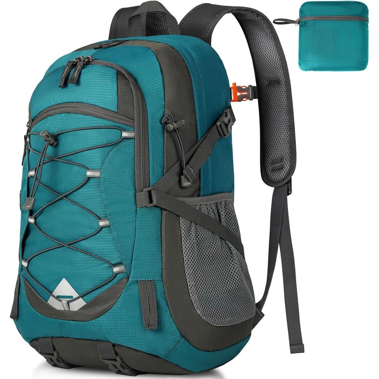 IGOLUMON 40L Lightweight Foldable Waterproof Hiking Backpack for Men & Women - Green