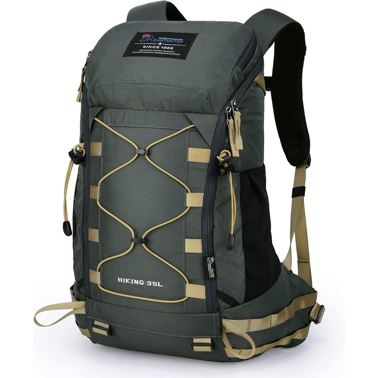 MOUNTAINTOP 35L Lightweight Unisex Hiking Backpack - Grey